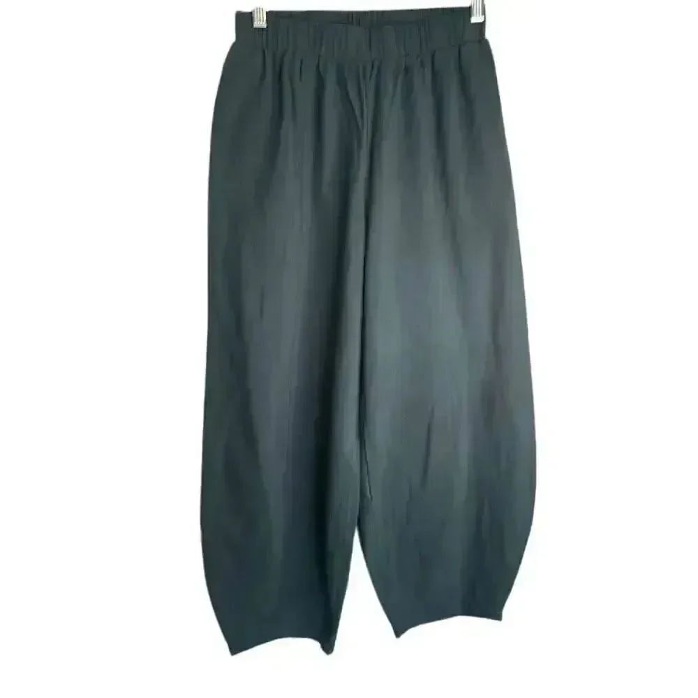 Boho Zoey wide leg olive green cotton relaxed lightweight gauze Pants M